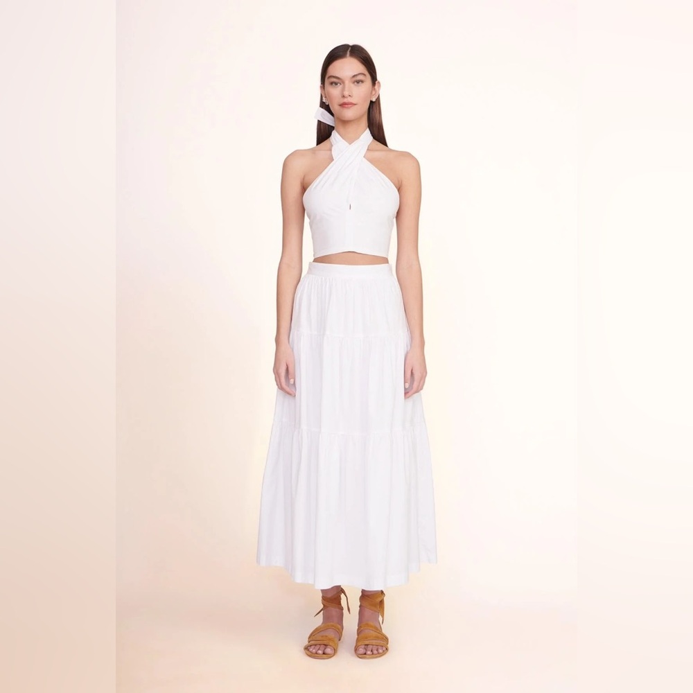 NWT Sea Tiered Midi-Skirt | Staud